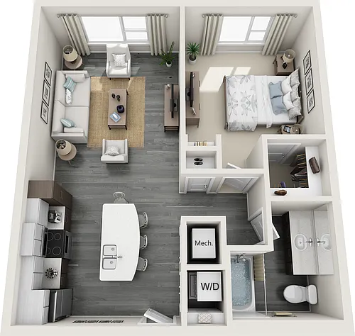 Floor plan Asscher