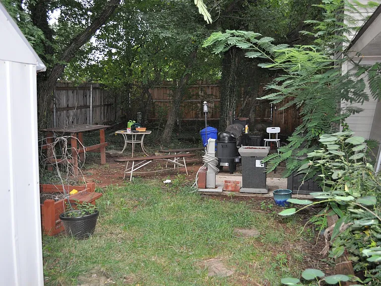 Back yard view.