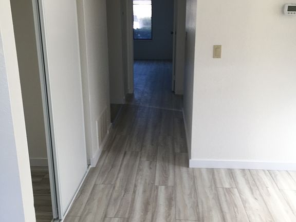 Coat closet to your left. Hallway to bedroom #1
