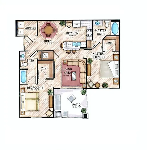 Floor plan 2A - Indigo