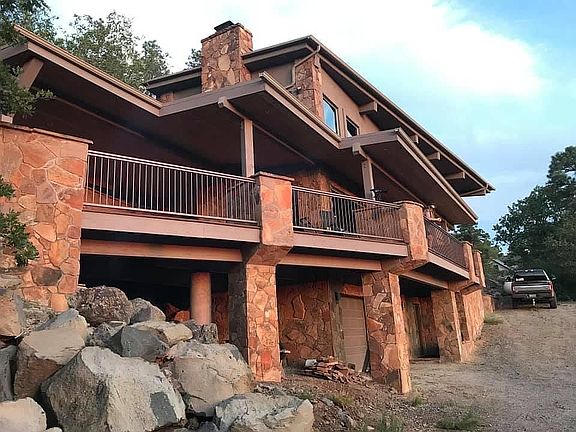 Exterior front. 2 car garage