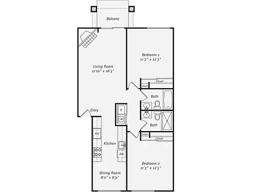 Floor plan B1