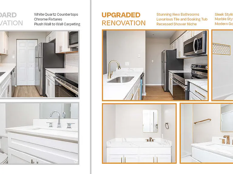 standard renovation vs. upgraded renovation standard renovation vs. upgraded renovation