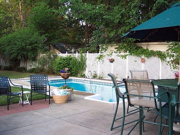 Backyard patio & pool