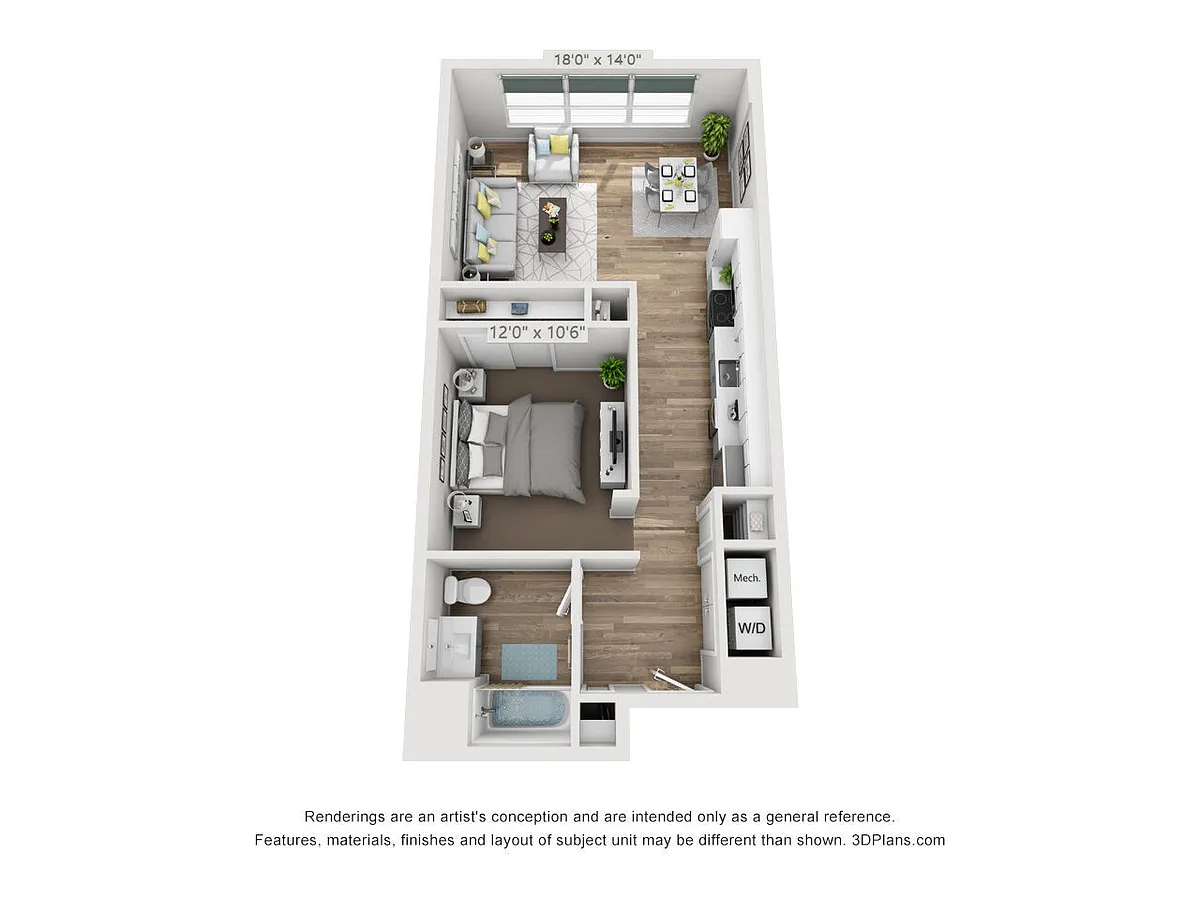 Floor plan Pershing