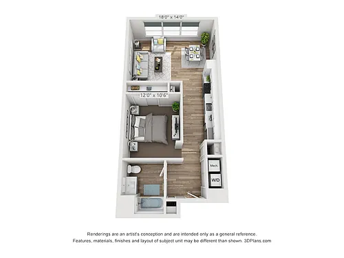 Floor plan Pershing