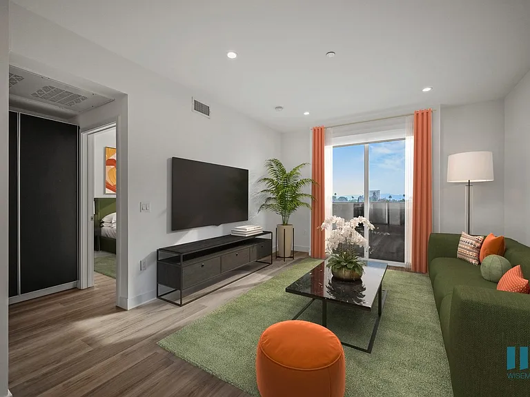 Living Room with Vinyl Flooring, Recessed Lighting, and a Patio - Chestnut Floor Plan