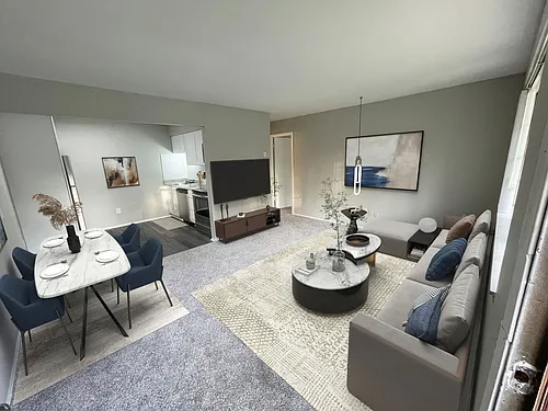 Floor plan 1 bedroom Apartment Renovated