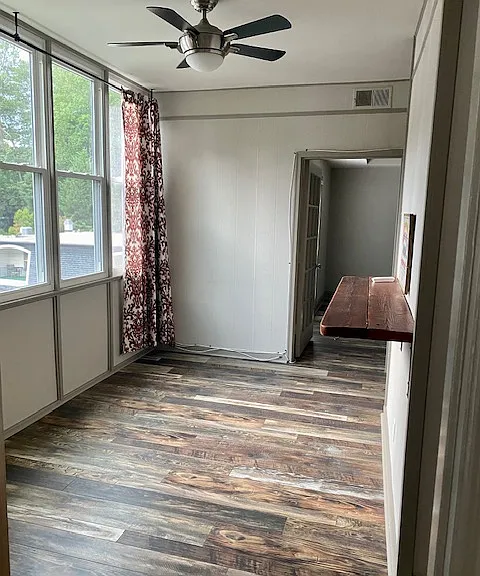 Sunroom off of Kitchen into Master