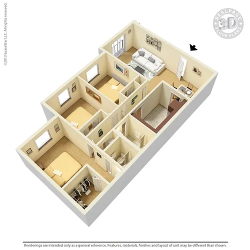 Floor plan 3 Bedroom