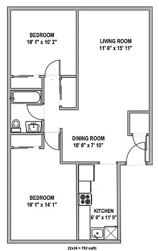 Floor plan PV-2F