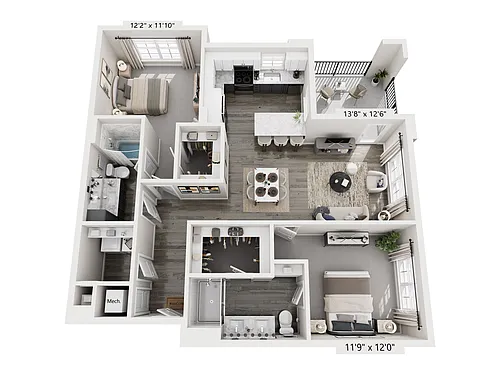 Floor plan B1