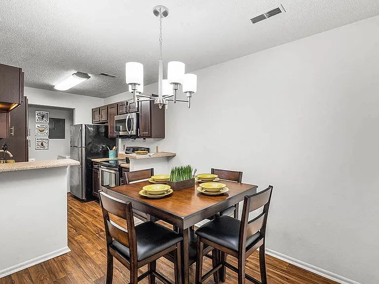 Dining Area with Overhead Light