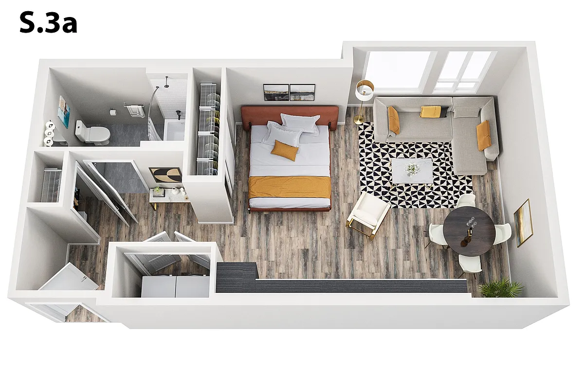Floor plan Studio B