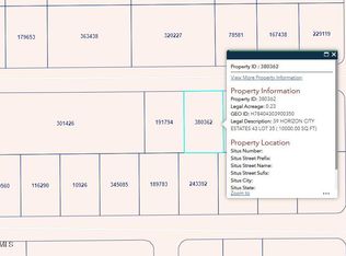 Pn 380362 39 Horizon City Ests Lot 35, El Paso, TX 79928