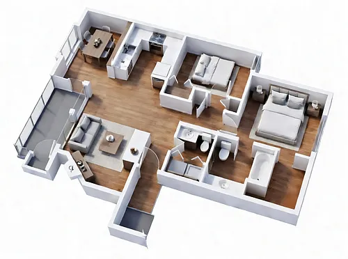 Floor plan 2-Bedroom A