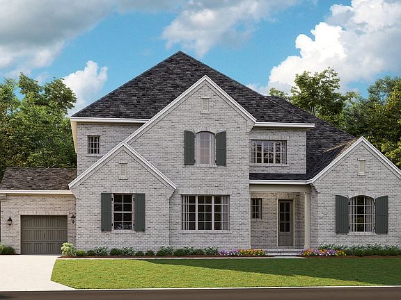 Monterey - English Cottage 3-Car Side Load Garage Note Renderings may show optional features