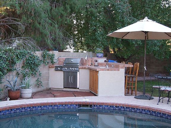 Backyard pool/BBQ