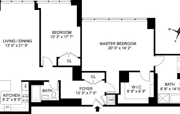 2nd image of 322 W 57th St APT 44D2