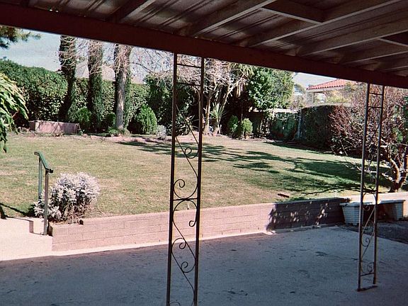 Patio Overlooking Backyard