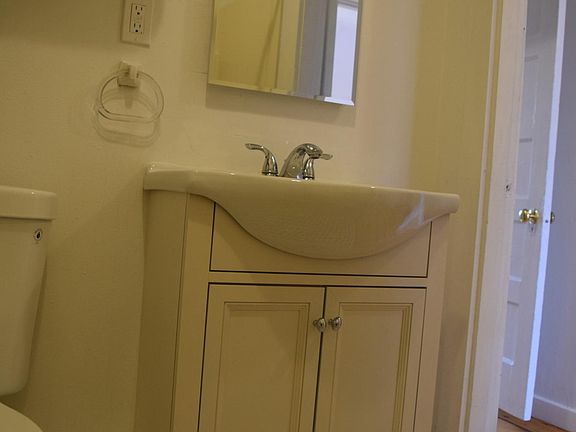 New vanity, medicine cabinet, shelving and more. 
