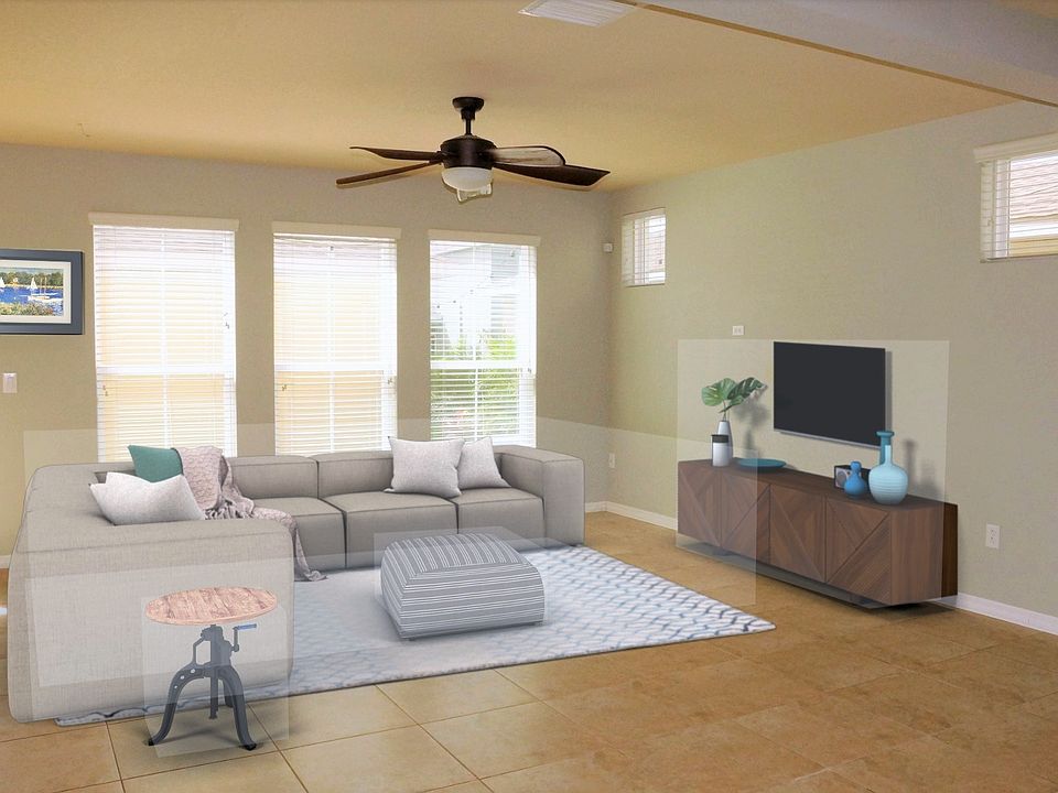Staged Livingroom. 