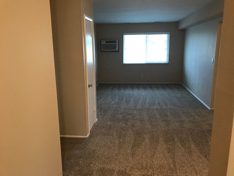 Dining area and living room.