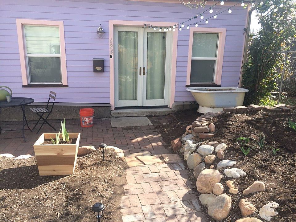 French doors off master bedroom with patio.