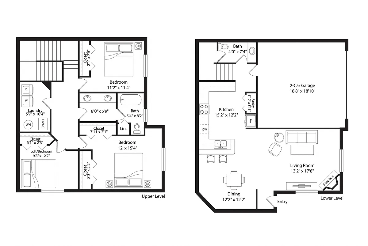 Floor plan C3R Townhome