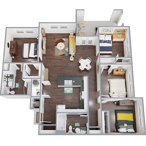 Floor plan Four Bedroom