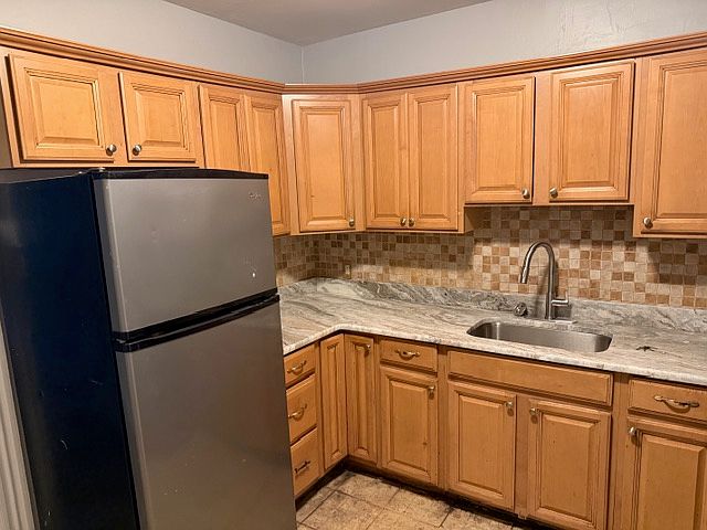 Kitchen, We have new appliances and flooring in this area. Not finished in this photo.