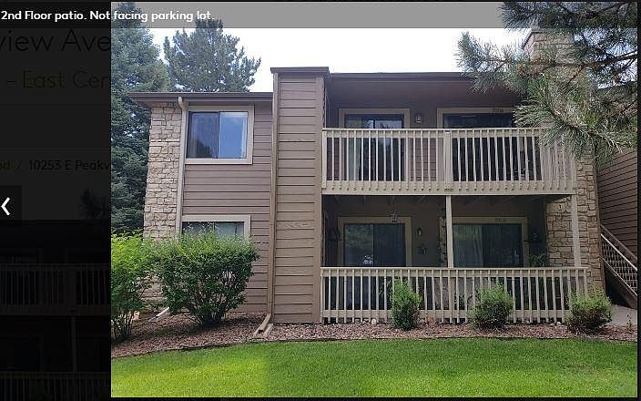 2nd Floor patio. Not facing parking lot
