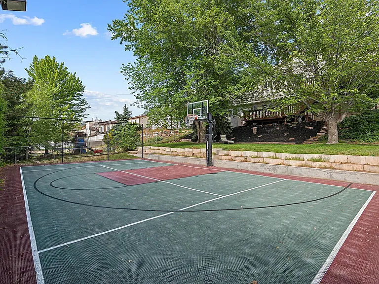 Personal private court for basketball, pickle ball or active play