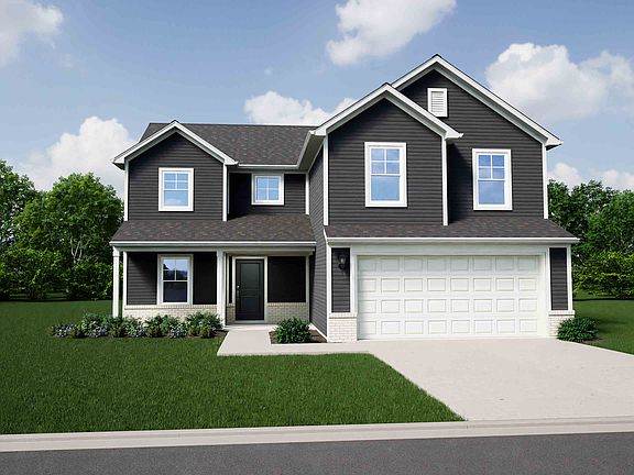 Elevation A, Brick A with Porch