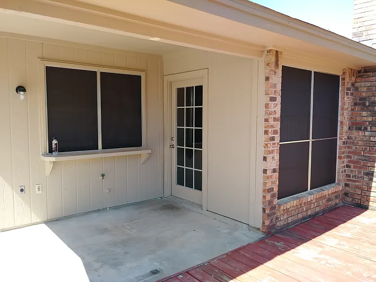 Rear porch