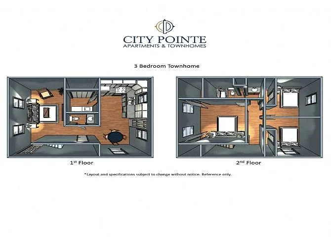 Floor plan 3 Bedroom 1.5 Bath