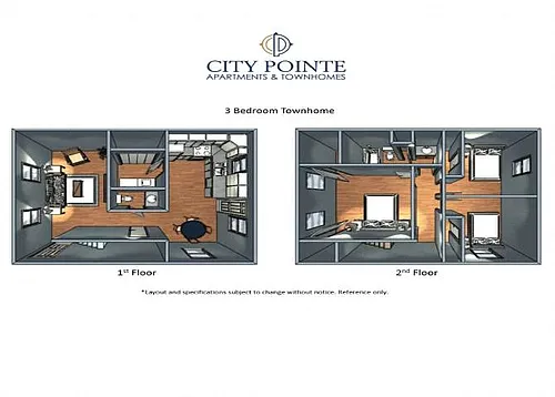 Floor plan 3 Bedroom 1.5 Bath