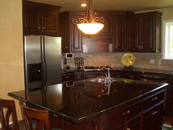Island and cooktop