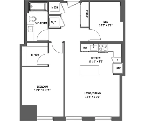 Floor plan The Avery I - VII