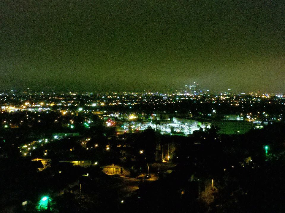 night view from the porch