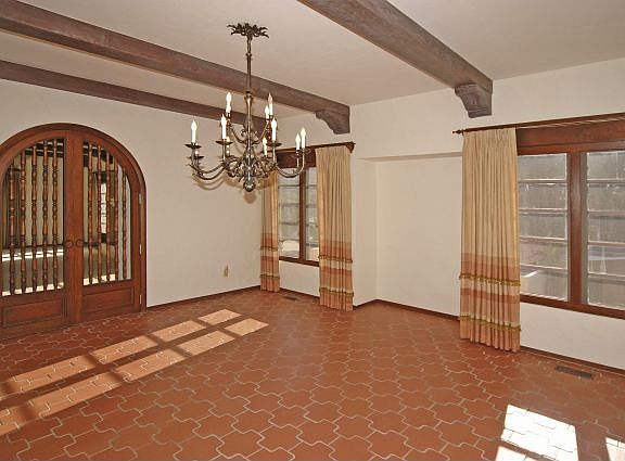 Grand Dining Room Adjoins the Living Room and the Inner Courtyard