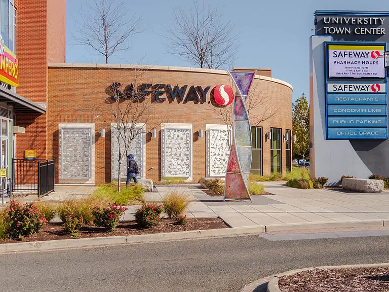 Conveniently close to grocers and retailers.