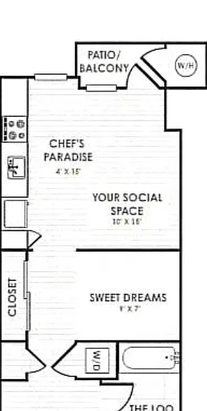 Studio A Floorplan Diagram
