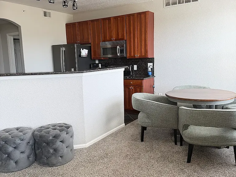 Eating area off kitchen