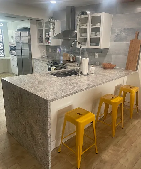 Kitchen with Bar Stools