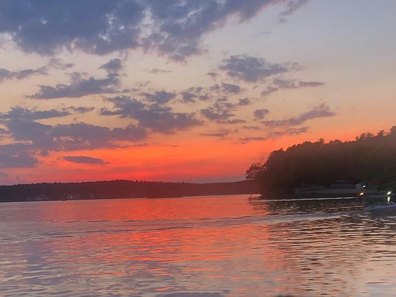 Panoramic View From Living Room- Sunset on the Lake