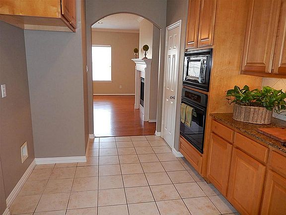 View from the kitchen toward the living room.