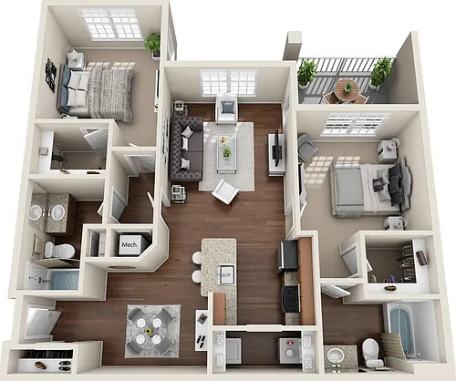 Floor plan B1-B14