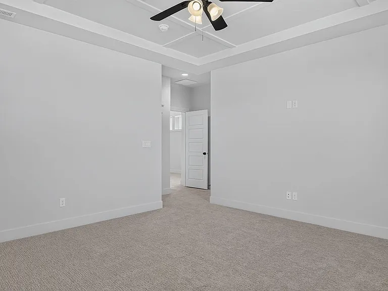 Master bedroom with walk in closet
