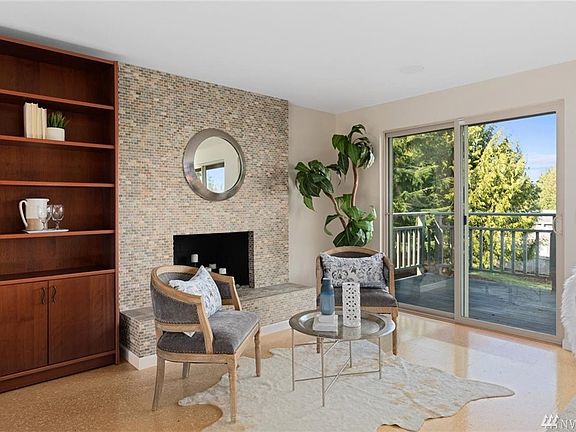 Living room is big enough for a second sitting area.  